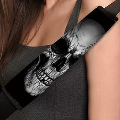 Stylish Bottom Skull Print Car Shoulder Cover