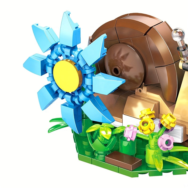 Creative Snail Building Blocks Set Animal Series Gift Cultivates Stacking Skills