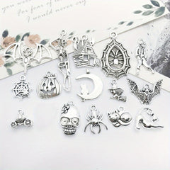 15pcs Tibetan Silver Metal Charms Pendants DIY For Jewelry Making