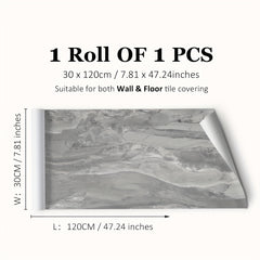 Marble Pattern Floor Stickers Waterproof Non-slip Tile Stickers