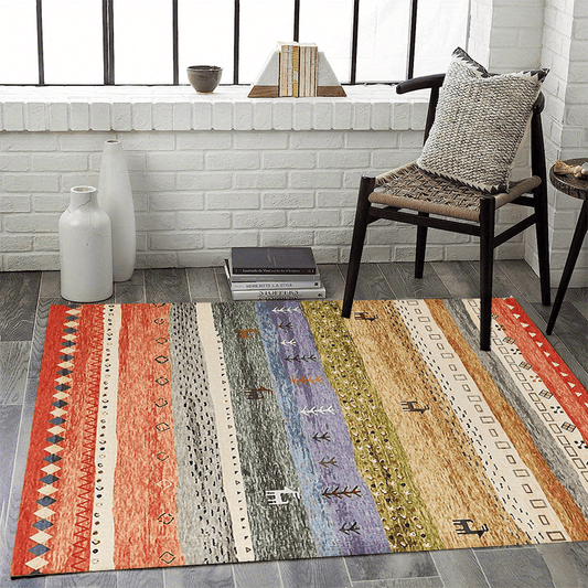 Nordic Moroccan Ethnic Style Carpet Mat Living Room Sofa Coffee Floor Mat
