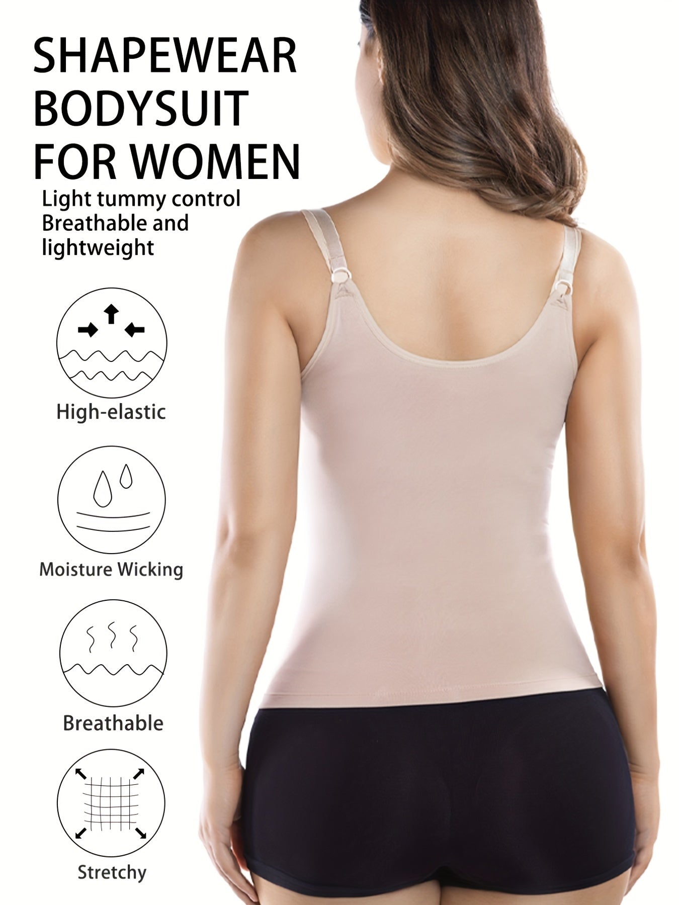 Zipper Shaping Cami Tops Waist Trainer Tummy Control
