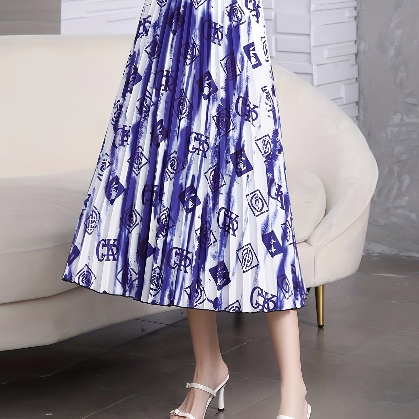  Tie Dye High Rise Maxi Skirt