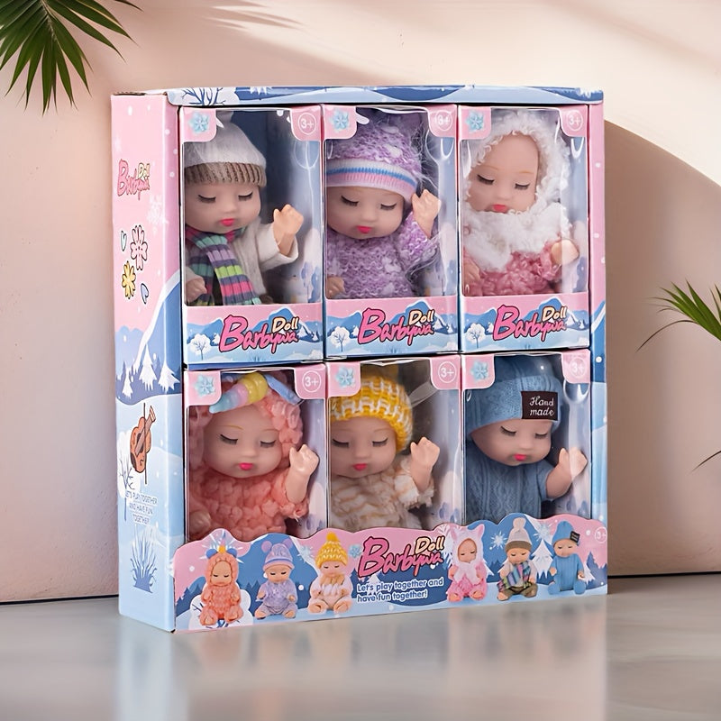 Winter Doll Set with Snowscape Playset & 6 Dolls - Ideal Gift for Kids