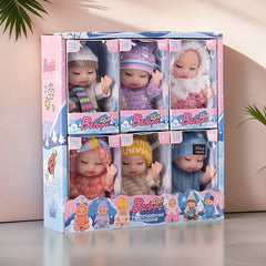 Winter Doll Set with Snowscape Playset & 6 Dolls - Ideal Gift for Kids