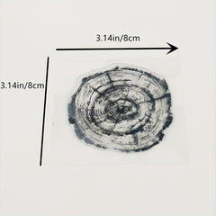 Wood Grain DIY Silicone Transparent Stamp