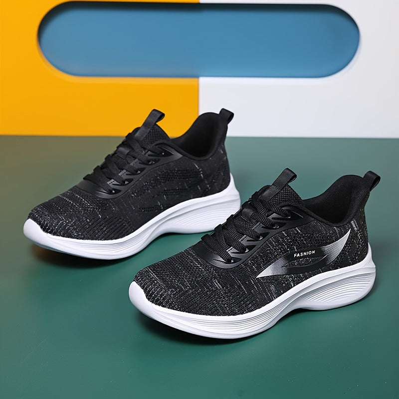 Mesh Breathable Flying Woven Shoes Non Slip Outdoor Sneakers