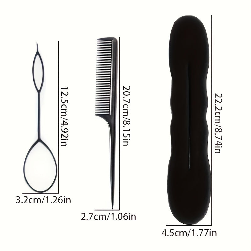 Magic Hair Braided Hair Curler Styling Set Hair Braid Pull Ponytail