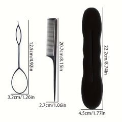 Magic Hair Braided Hair Curler Styling Set Hair Braid Pull Ponytail