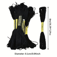 12pcs 8m 26ft Cross Stitch Embroidery Thread
