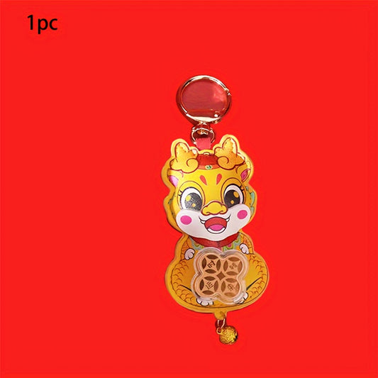 Golden Dragon Key Chain Pendant Cartoon Keychain Bag Decoration