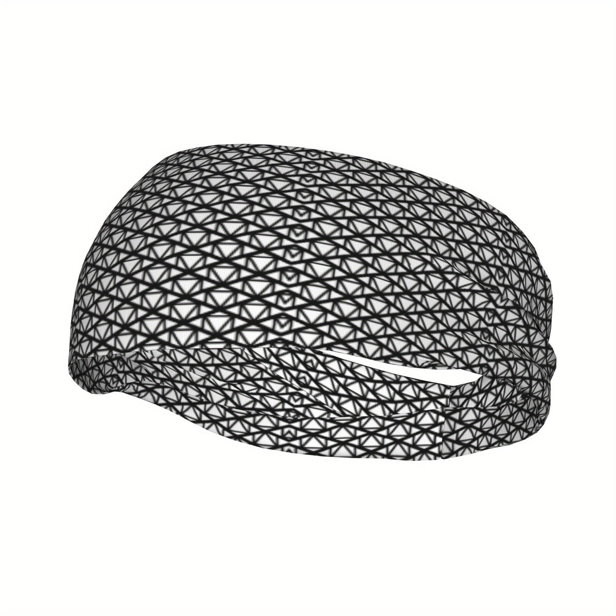 Geometric Pattern Sports Headband Sweat Wicking Stretchy Polyester