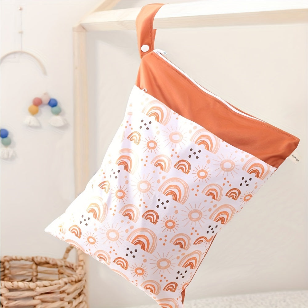 Mommy's Waterproof Diaper Bag w/ Double Zipper & Stroller Hanging