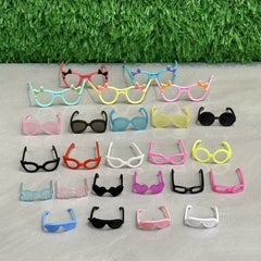 Mini Dollhouse Glasses Figurine Decor DIY Various Colour Glass