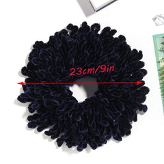 Rubber Hijab Hair Flexible Band Bow Large Headwear Scrunchie Headband