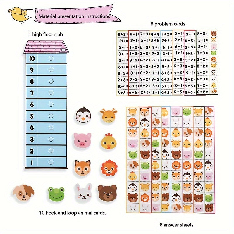Colorful Animal Themed Digital Floor Stacking Toy for Kids