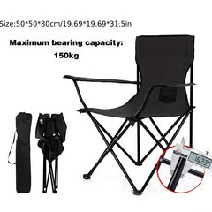 Portable Camping Folding Chair for Fishing Beach Outdoor Use