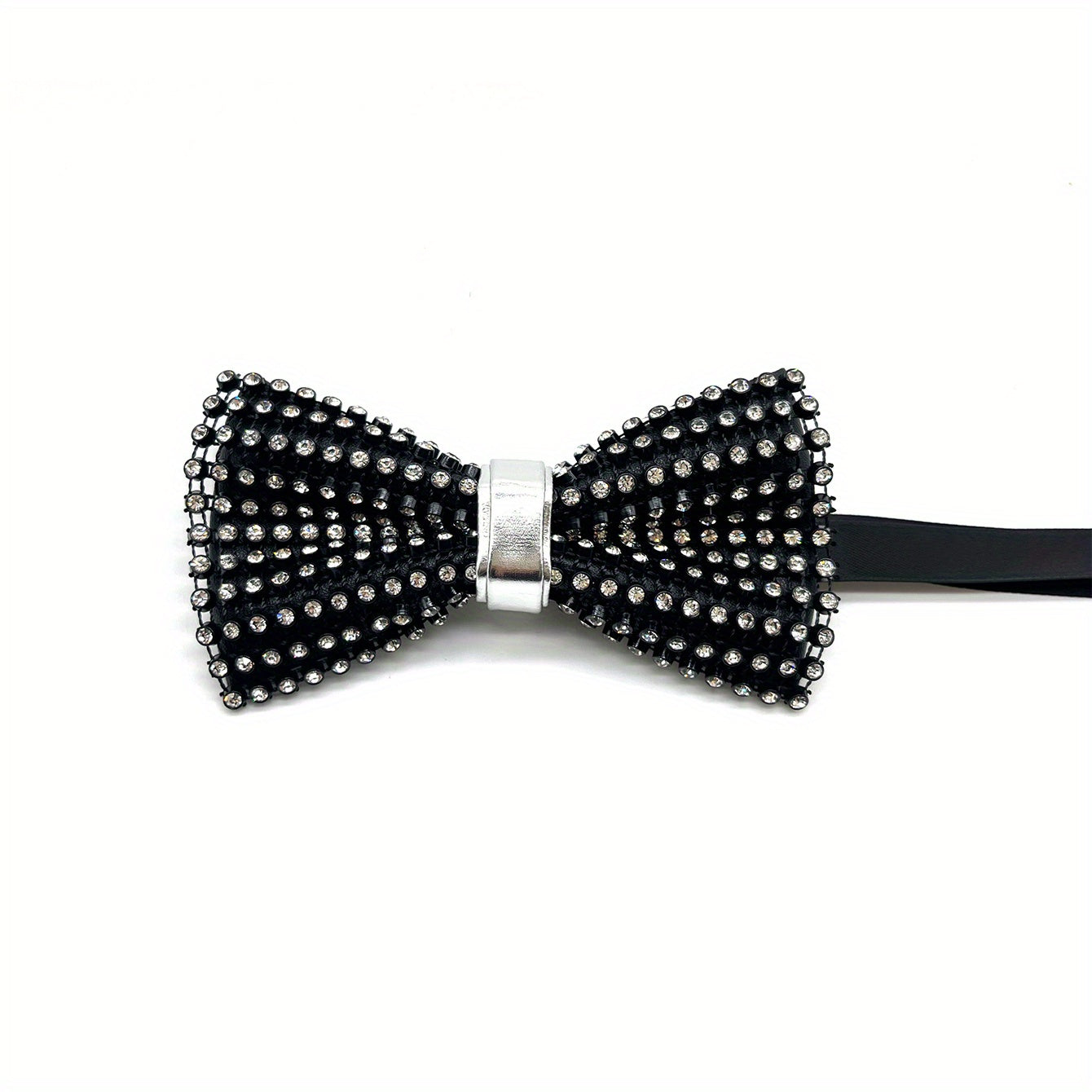 Men's Crystal Bow Tie with Artificial Diamond