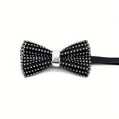 Men's Crystal Bow Tie with Artificial Diamond