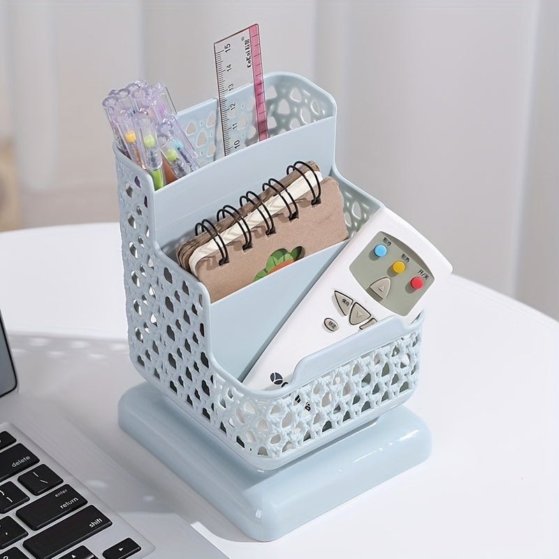 Stylish Desktop Cosmetic Storage Box with Phone Holder