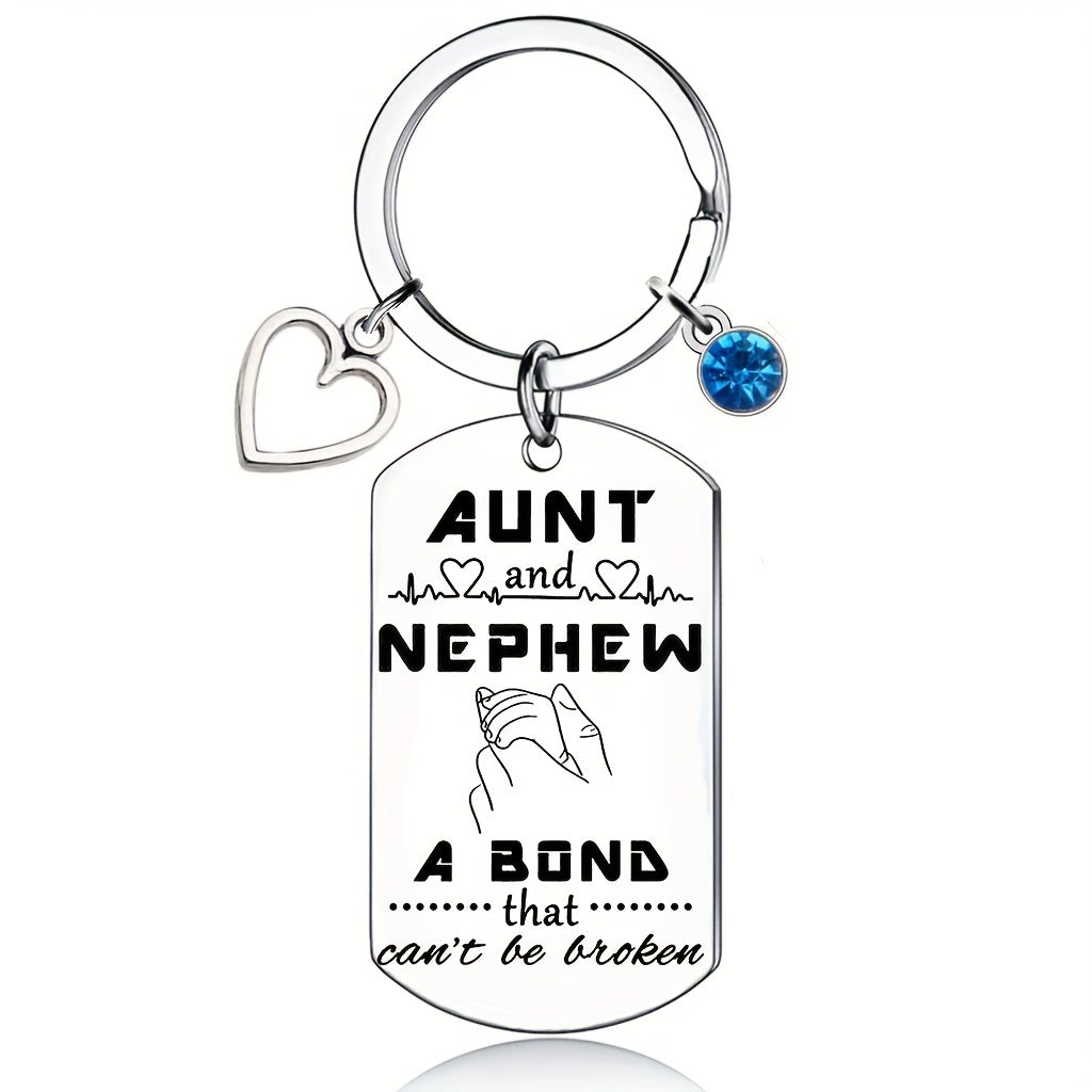 AUNT NIECE NEPHEW A Bond That Can't Be Broken Keychain Gift