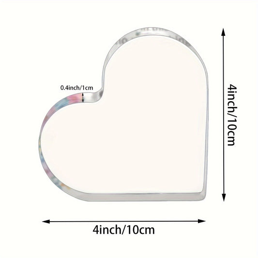 Acrylic Heart Keepsake Clear Sign 4x4 Inch Table Centerpiece Decor