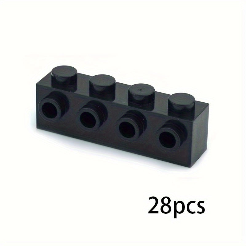 28pcs MOC 1x4 Thick Brick Building Blocks ABS Resin 30414 Compatible
