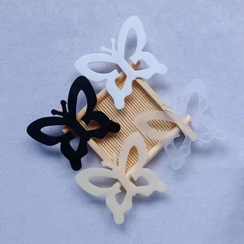 4 Pcs Butterfly Bra Strap Clips Non-slip Invisible Bra Buckle