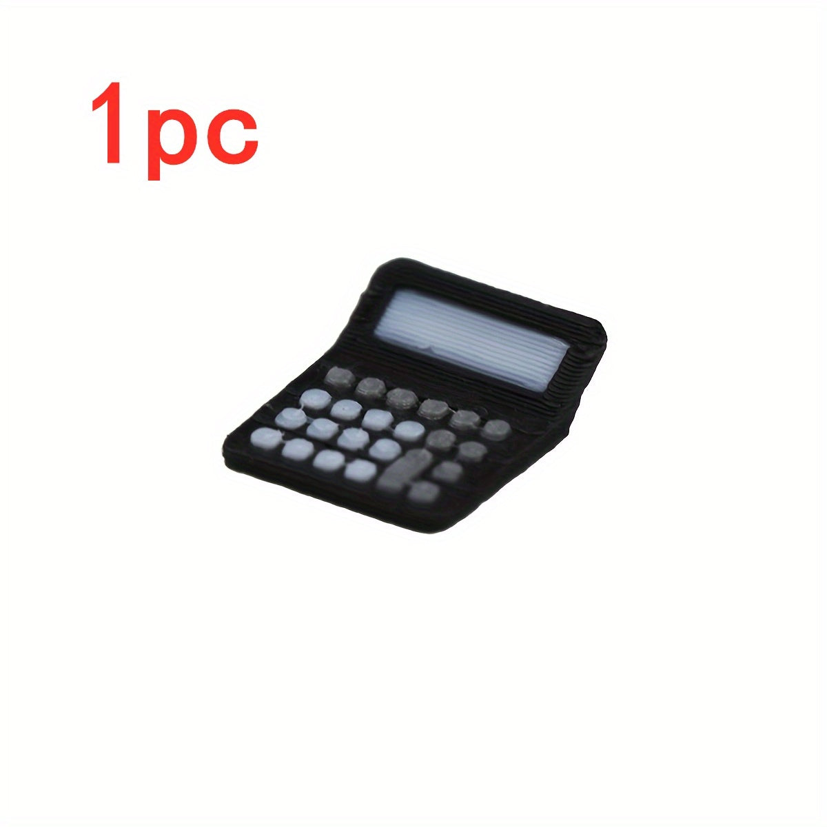 1:12 Scale Dollhouse Plastic Calculator, Realistic Desk Accessory for Classroom