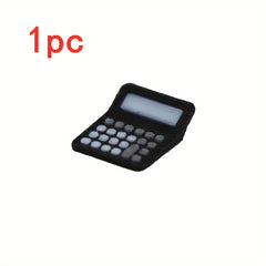 1:12 Scale Dollhouse Plastic Calculator, Realistic Desk Accessory for Classroom