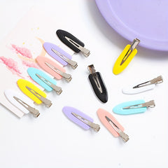 12pcs No Bend Hair Clips No Crease Barrette Duck Money Clip No Concave