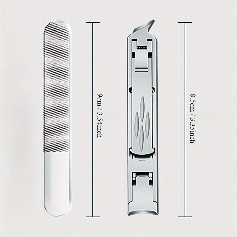 2pcs Double sided Nail Clipper Cutter Set