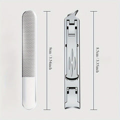 2pcs Double sided Nail Clipper Cutter Set