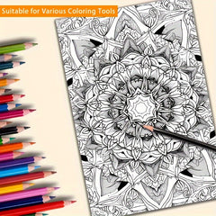 Thickened Dream Flower Coloring Book - 22 Pages