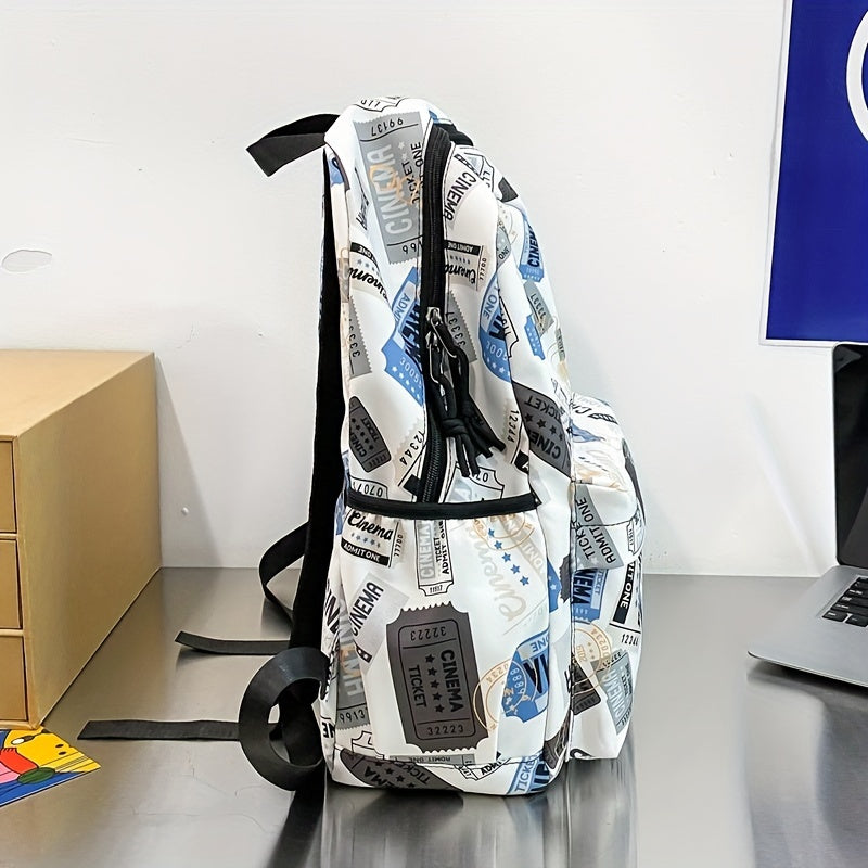 Large Capacity Preppy Backpack School Laptop BookBag Casual Travel