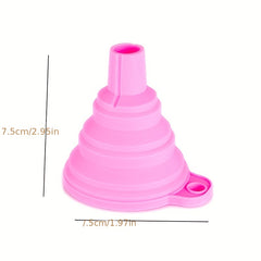 3pcs Mini Funnel Multifunctional Silicone Folding Funnel Heat Resistant