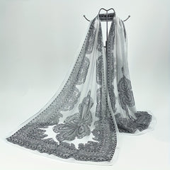 Boho Paisley Print Chiffon Scarf Vintage Shawl Women Casual Head Wrap