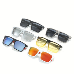 Double Sun Protection Sunglasses for Cycling Sports with Leather Box