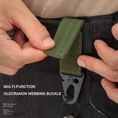 Outdoor Multifunctional Carabiner Nylon Key Bag