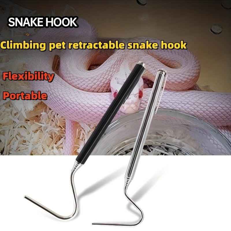 Stainless Steel Snake Hook Retractable Extendable Catcher