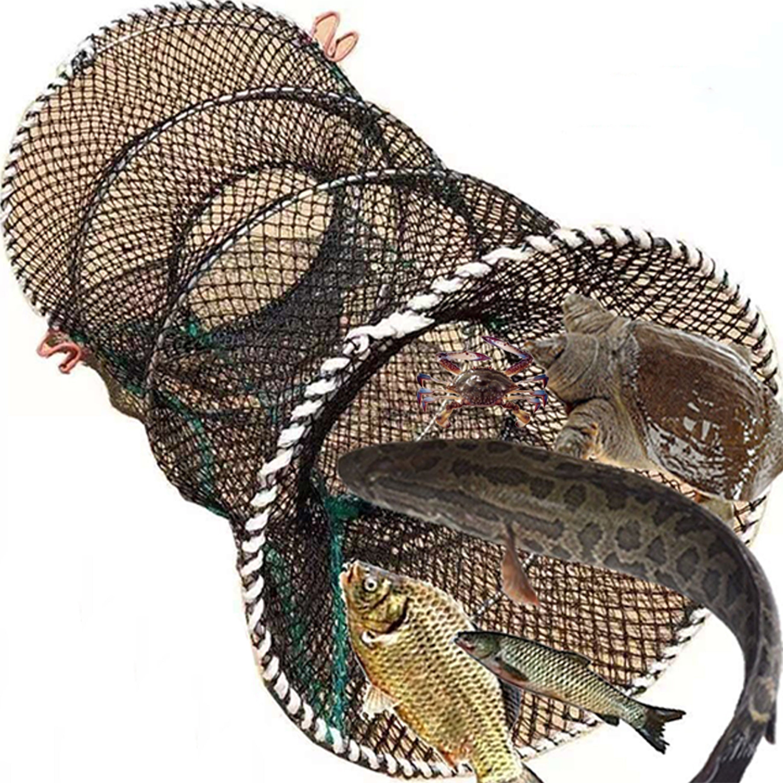 Reusable Fishing Spring Cage for Shrimp Crab Fish