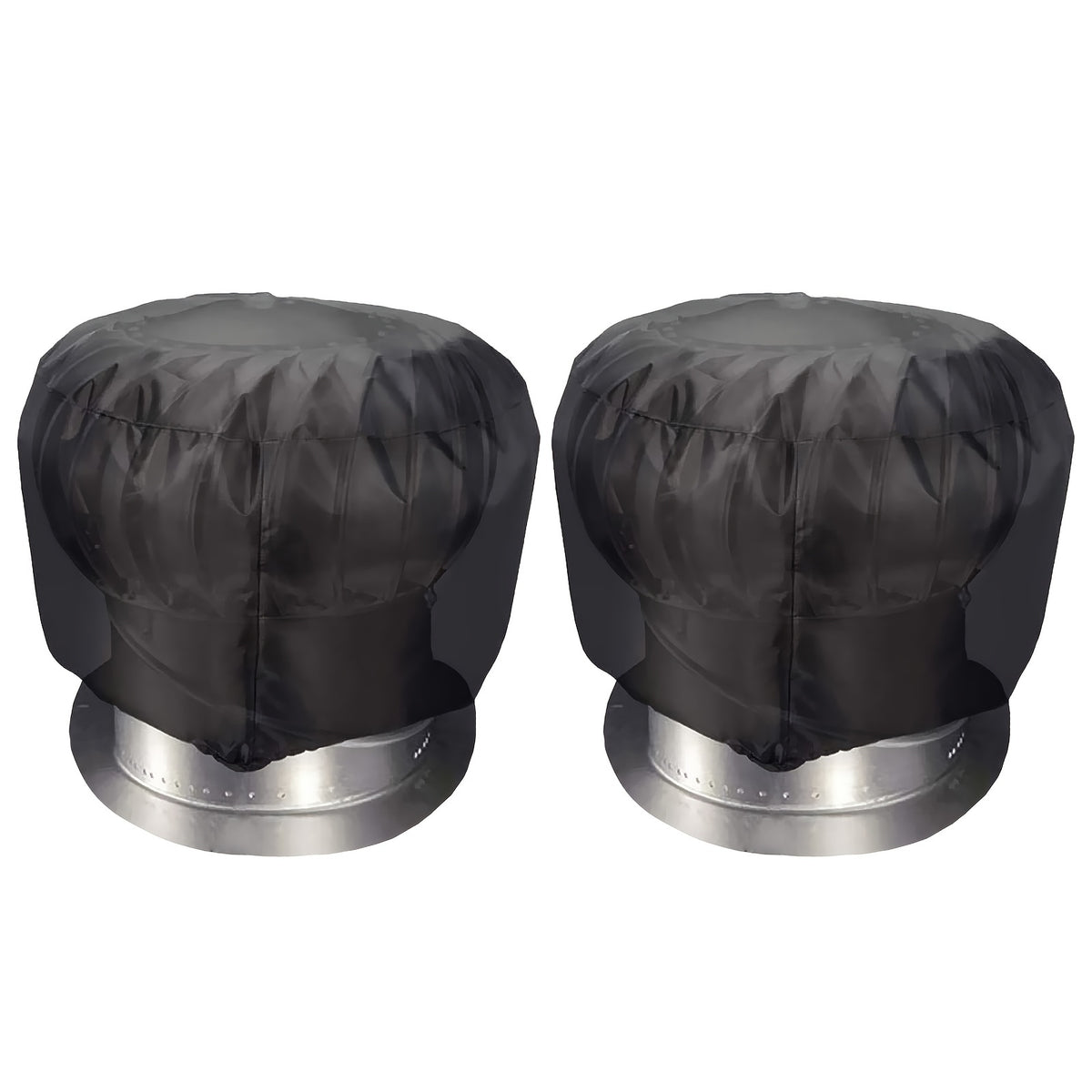 2pcs Turbine Roof Vent Cover Waterproof 420D Oxford Cloth 50 X 50 Ventilator Pro