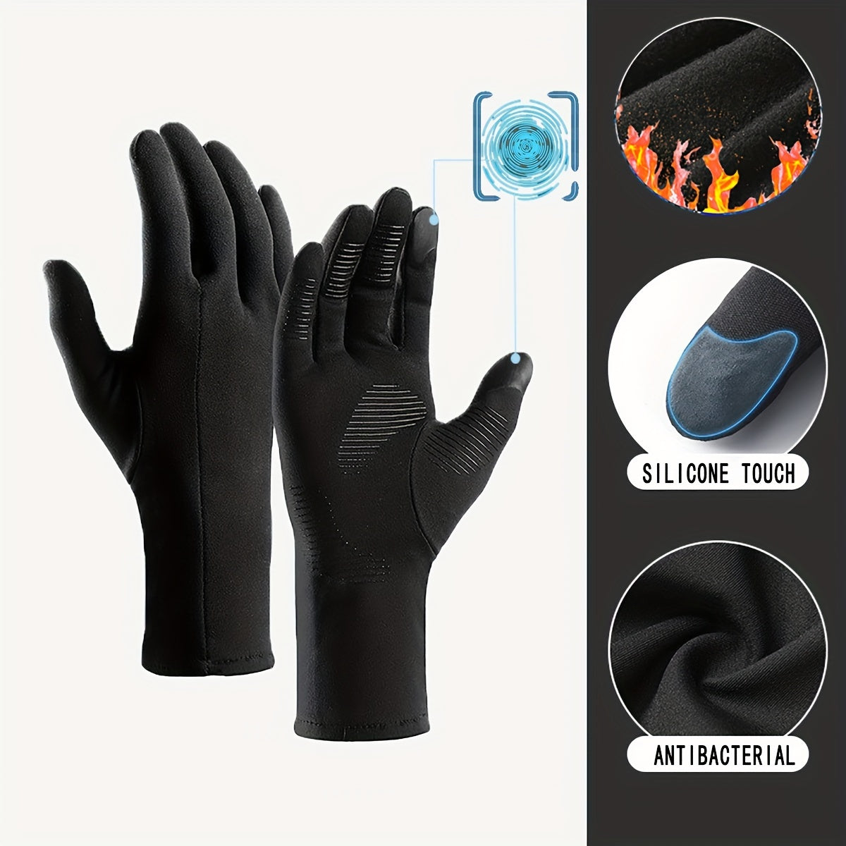Cycling Ski Gloves Cold Weather Thermal Touch Screen Gloves