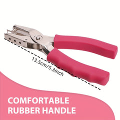 Handheld Hole Punch with Soft Grip - Perfect for Crafts, Cardstock