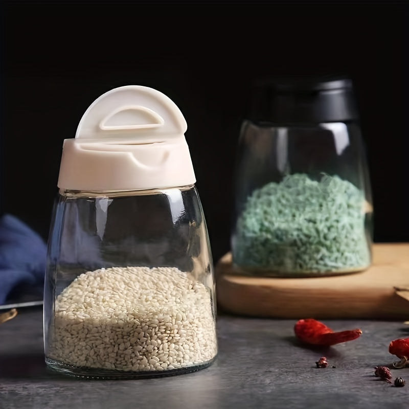 Glass Seasoning Jar with Shaker Lid for Kitchen