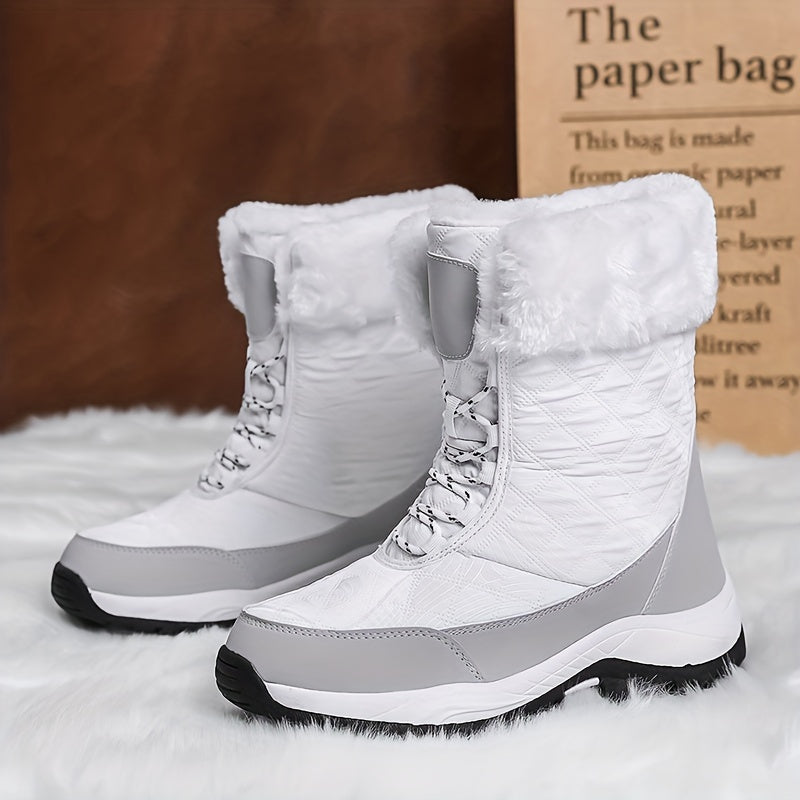 Women's Waterproof Snow Boots High Top Hiking Boots