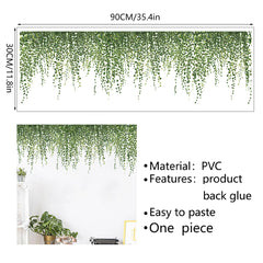 1pc Long Green Vine Decorative Sticker DIY Set