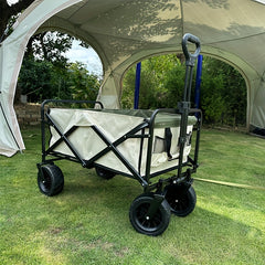 8 inch Wide Wheel Camping Cart Portable Folding Cart