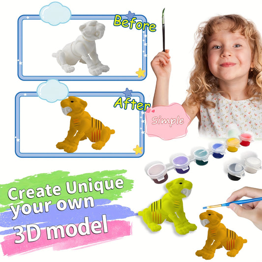 6pcs 3D DIY Hand-Painted Mold Set for Stress-Relieving Coloring