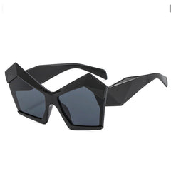 Vintage Gradient Cat Eye Sunglasses Women Oversized Shades